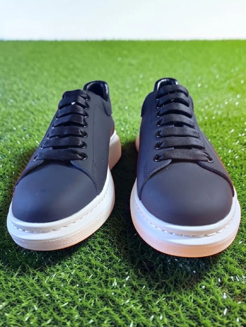 Alexander McQueen Oversized Black White Sole Size 11 No Box